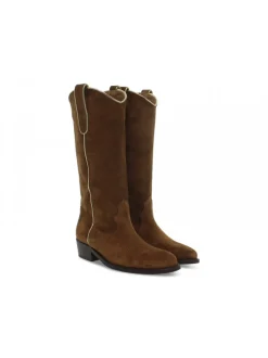 Via Roma 15 Boot Tex Con Sottofiletto In Leather Suede Leather^Women Boots