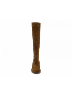 Via Roma 15 Boot Zeppa Interna Logo V Oro Laterale In Leather Suede Leather^Women Boots