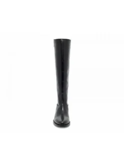 Via Roma 15 Boot Zeppa Interna Logo V Oro Laterale In Black Leather^Women Boots