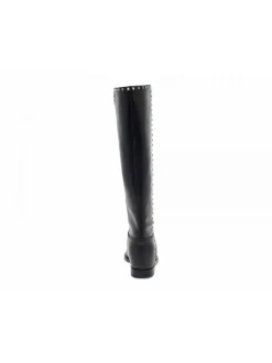 Via Roma 15 Boot Zeppa Interna Spacco Profilo Microborchie In Black Leather^Women Boots