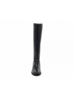 Via Roma 15 Boot Zeppa Interna Spacco Profilo Microborchie In Black Leather^Women Boots