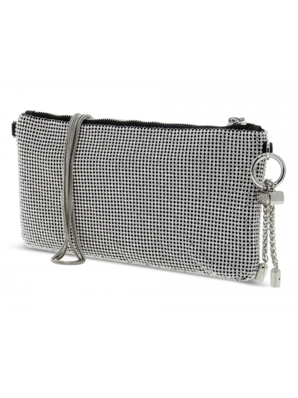 Rebelle Clutch Brighty Pochette Mini Crystal Silver In Silver Crystal^Women Clutches