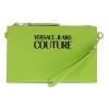 Versace Jeans Couture Clutch Jeans Couture Range L Sketch 9 In Lime Saffiano^Women Clutches