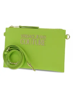 Versace Jeans Couture Clutch Jeans Couture Range L Sketch 9 In Lime Saffiano^Women Clutches