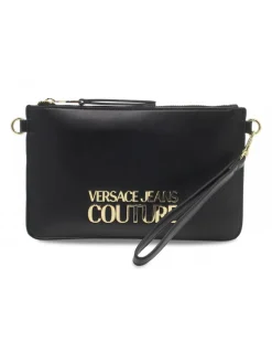 Versace Jeans Couture Clutch Jeans Couture Range L Logo Lock Sketch 11 Bags Smooth In Black Faux Leather^Women Clutches