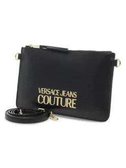 Versace Jeans Couture Clutch Jeans Couture Range L Logo Lock Sketch 11 Bags Smooth In Black Faux Leather^Women Clutches
