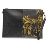 Versace Jeans Couture Clutch Jeans Couture Range 4 Rock Cut Sketch 7 Bags Stripes Patchwork In Black Faux Leather^Women Clutches
