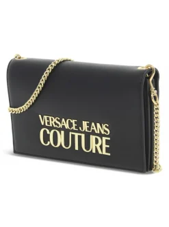 Versace Jeans Couture Clutch Jeans Couture Range L Logo Lock Sketch 13 Wallet Smooth In Black Faux Leather^Women Clutches