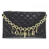 Versace Jeans Couture Clutch Jeans Charms Couture Range C Sketch 11 Bags Quilted In Black Tassel^Women Clutches