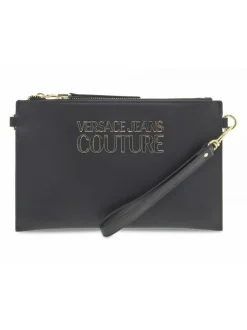 Versace Jeans Couture Clutch Jeans Couture Range L Sketch 9 In Black Saffiano^Women Clutches