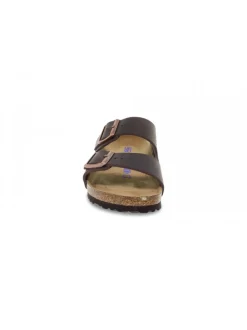 Birkenstock Flat Sandals Arizona Soft Footbed In Habana Leather^Women Flat Sandals