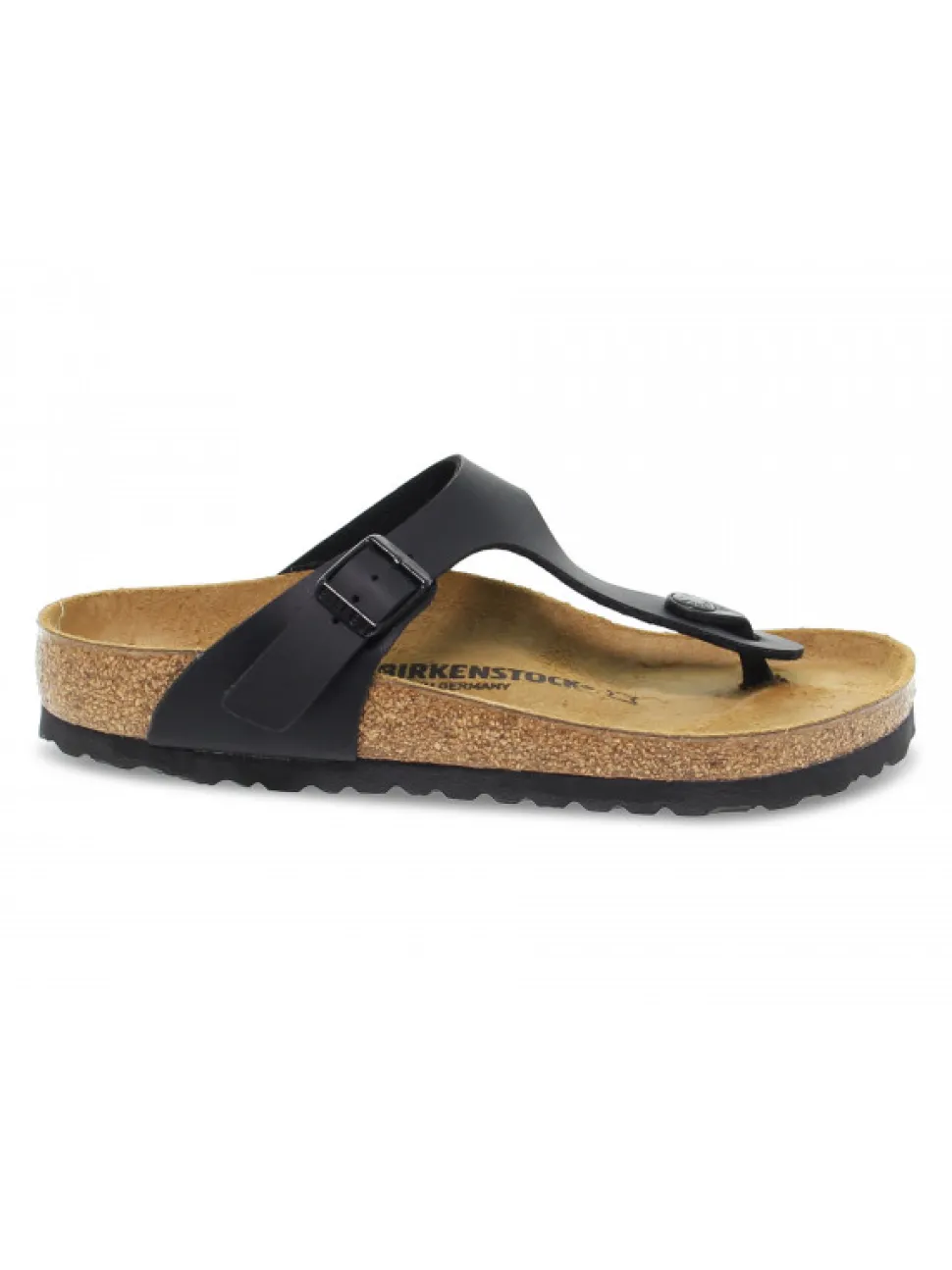 Birkenstock Flat Sandals Gizeh In Black Birkoflor^Women Flat Sandals