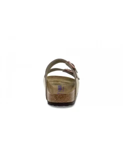 Birkenstock Flat Sandals Arizona Soft Footbed In Tobacco Leather^Women Flat Sandals