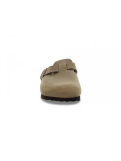 Birkenstock Flat Sandals Boston In Tobacco Leather^Women Flat Sandals