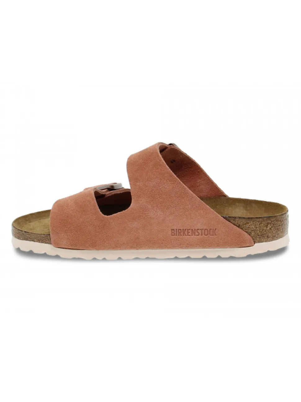 Birkenstock Flat Sandals Arizona In Rose Suede Leather^Women Flat Sandals