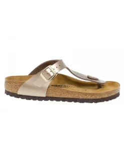 Birkenstock Flat Sandals Gizeh In Taupe Birkoflor^Women Flat Sandals