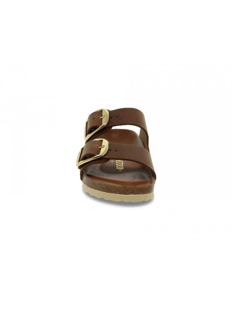 Birkenstock Flat Sandals Arizona Big Buckle In Leather Leather^Women Flat Sandals