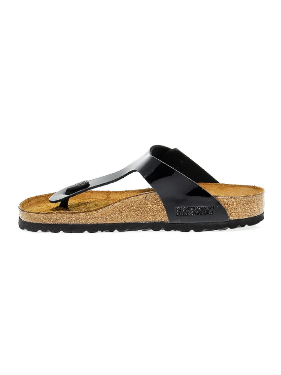 Birkenstock Flat Sandals Gizeh In Black Birkoflor^Women Flat Sandals