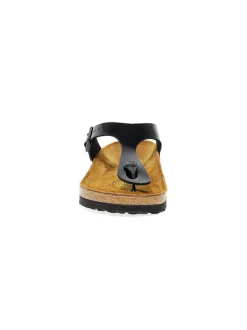 Birkenstock Flat Sandals Gizeh In Black Birkoflor^Women Flat Sandals