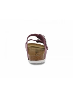 Birkenstock Flat Sandals Arizona Big Buckle In Rose Nubuck^Women Flat Sandals