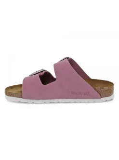 Birkenstock Flat Sandals Arizona Big Buckle In Rose Nubuck^Women Flat Sandals
