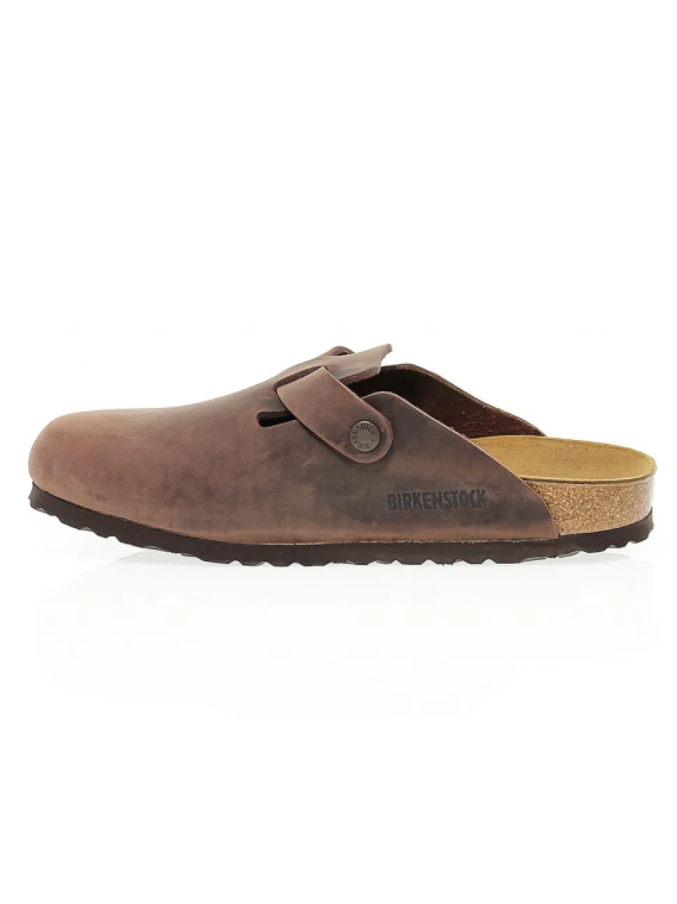 Birkenstock Flat Sandals Boston In Habana Leather^Women Flat Sandals