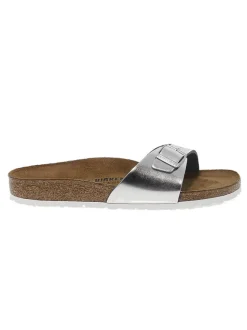Birkenstock Flat Sandals Madrid In Leather^Women Flat Sandals