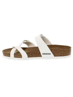 Birkenstock Flat Sandals Mayari In White Birkoflor^Women Flat Sandals