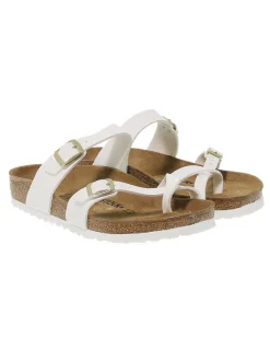 Birkenstock Flat Sandals Mayari In White Birkoflor^Women Flat Sandals