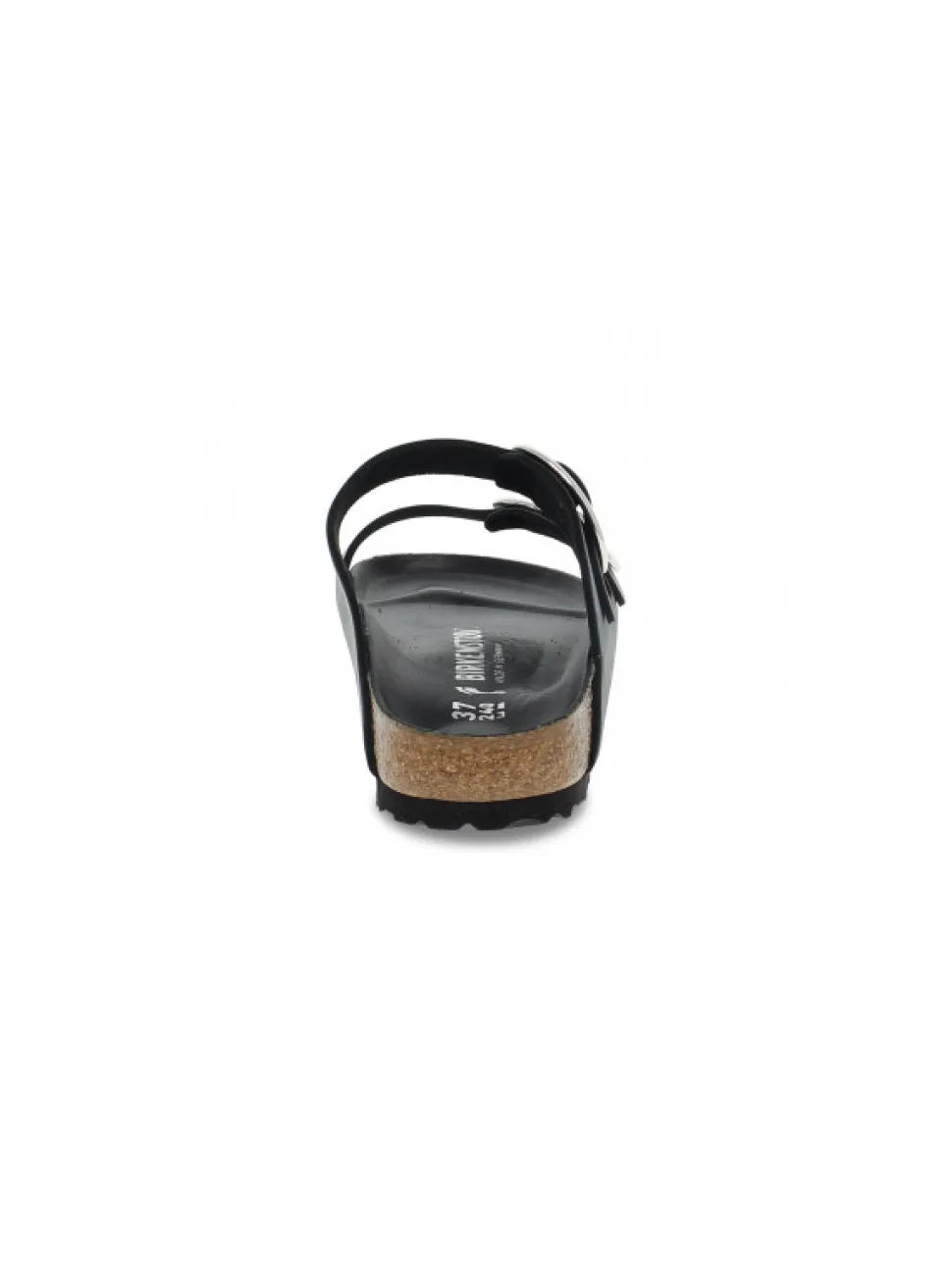 Birkenstock Flat Sandals Arizona Big Buckle In Black Leather^Women Flat Sandals