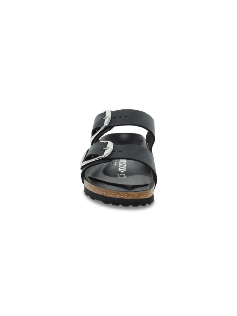 Birkenstock Flat Sandals Arizona Big Buckle In Black Leather^Women Flat Sandals