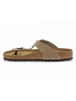 Birkenstock Flat Sandals Gizeh In Tobacco Leather^Women Flat Sandals
