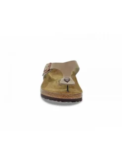 Birkenstock Flat Sandals Gizeh In Tobacco Leather^Women Flat Sandals