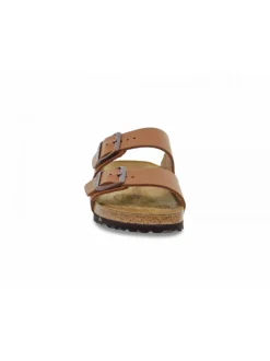 Birkenstock Flat Sandals Arizona In Leather Leather^Women Flat Sandals