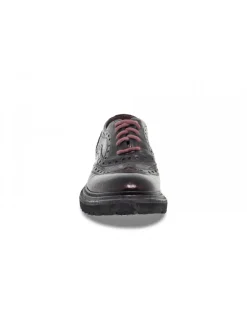 Artisti e Artigiani Flat Shoe Derby Stile Inglese In Bordeaux Leather^Women Flat Shoes