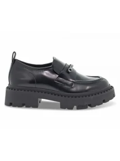 Ash Flat Shoe Genial Jack In Black Brushed^Women Flat Shoes