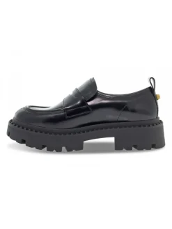 Ash Flat Shoe Genial Stud In Black Brushed^Women Flat Shoes