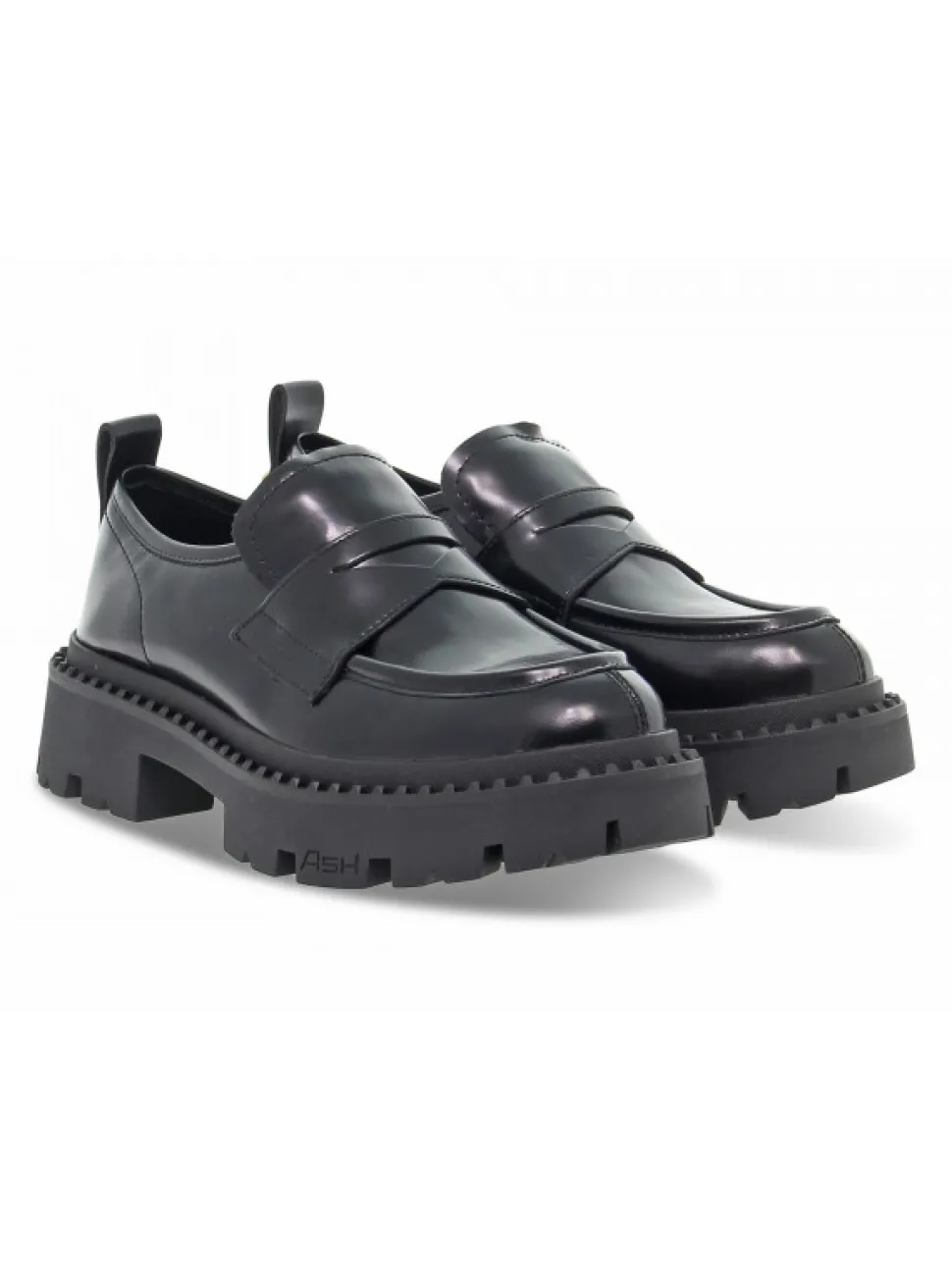 Ash Flat Shoe Genial Stud In Black Brushed^Women Flat Shoes