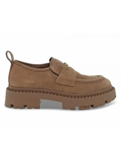 Ash Flat Shoe Plato' In Beige Suede Leather^Women Flat Shoes