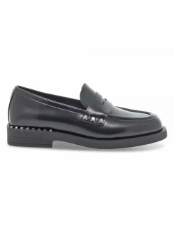 Ash Flat Shoe Whisper Studs In Black Brushed^Women Flat Shoes
