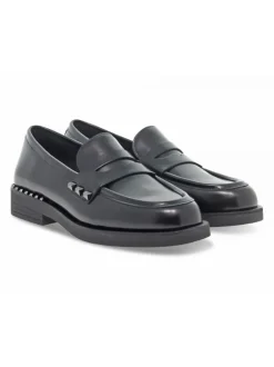 Ash Flat Shoe Whisper Studs In Black Brushed^Women Flat Shoes