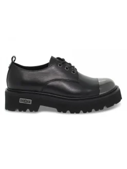 Cult Flat Shoe Slash 3041 Low W In Black Leather^Women Flat Shoes