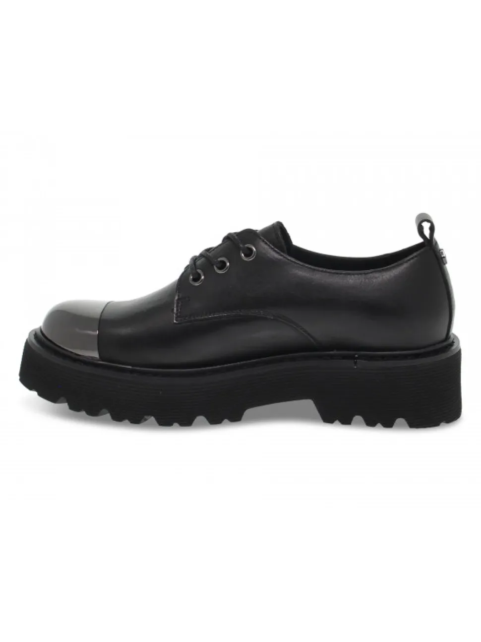 Cult Flat Shoe Slash 3041 Low W In Black Leather^Women Flat Shoes