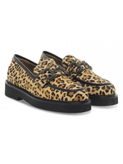 Emanuèlle Vee Flat Shoe Emanuelle Vee Mocassino Pony-Harrods In Leopard Print Printed^Women Flat Shoes