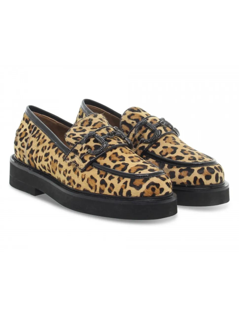 Emanuèlle Vee Flat Shoe Emanuelle Vee Mocassino Pony-Harrods In Leopard Print Printed^Women Flat Shoes