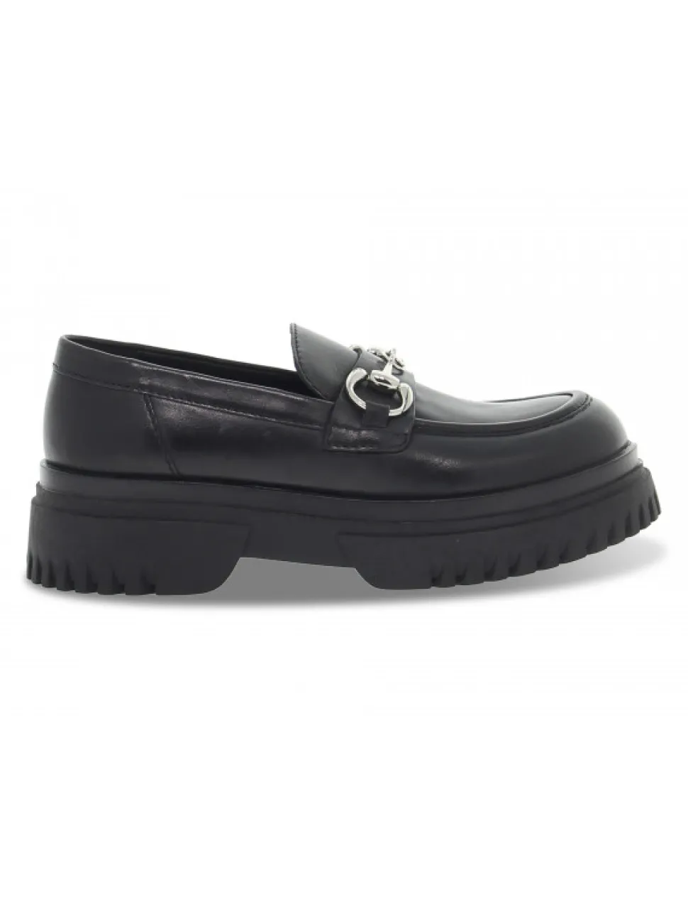 Emanuèlle Vee Flat Shoe Emanuelle Vee Mocassino Gucci In Black Leather^Women Flat Shoes