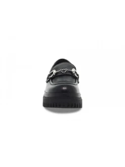 Emanuèlle Vee Flat Shoe Emanuelle Vee Mocassino Gucci In Black Leather^Women Flat Shoes