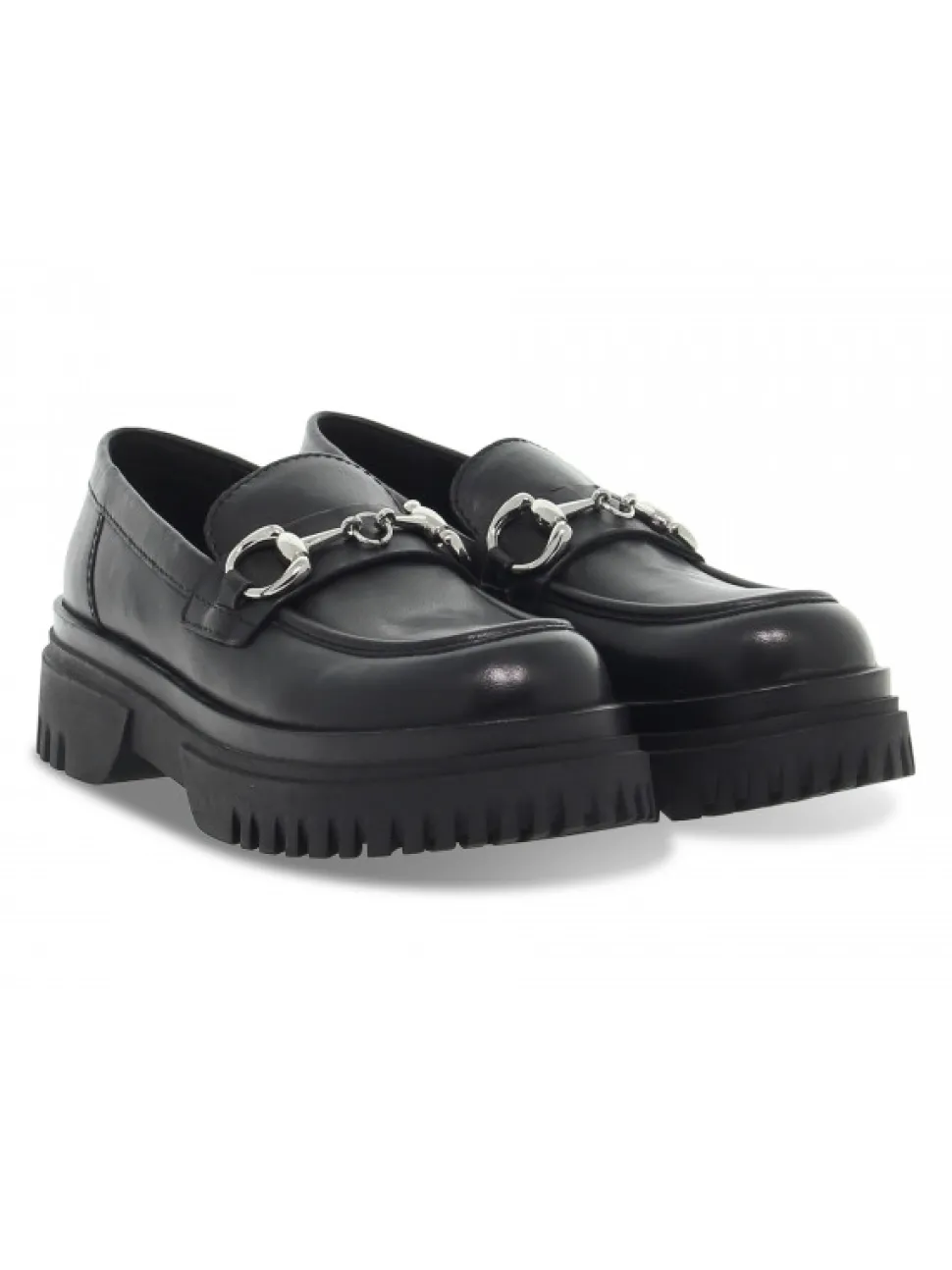 Emanuèlle Vee Flat Shoe Emanuelle Vee Mocassino Gucci In Black Leather^Women Flat Shoes