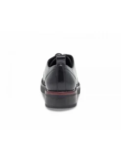 Emanuèlle Vee Flat Shoe Emanuelle Vee Scarpa Allacciata In Black Leather^Women Flat Shoes