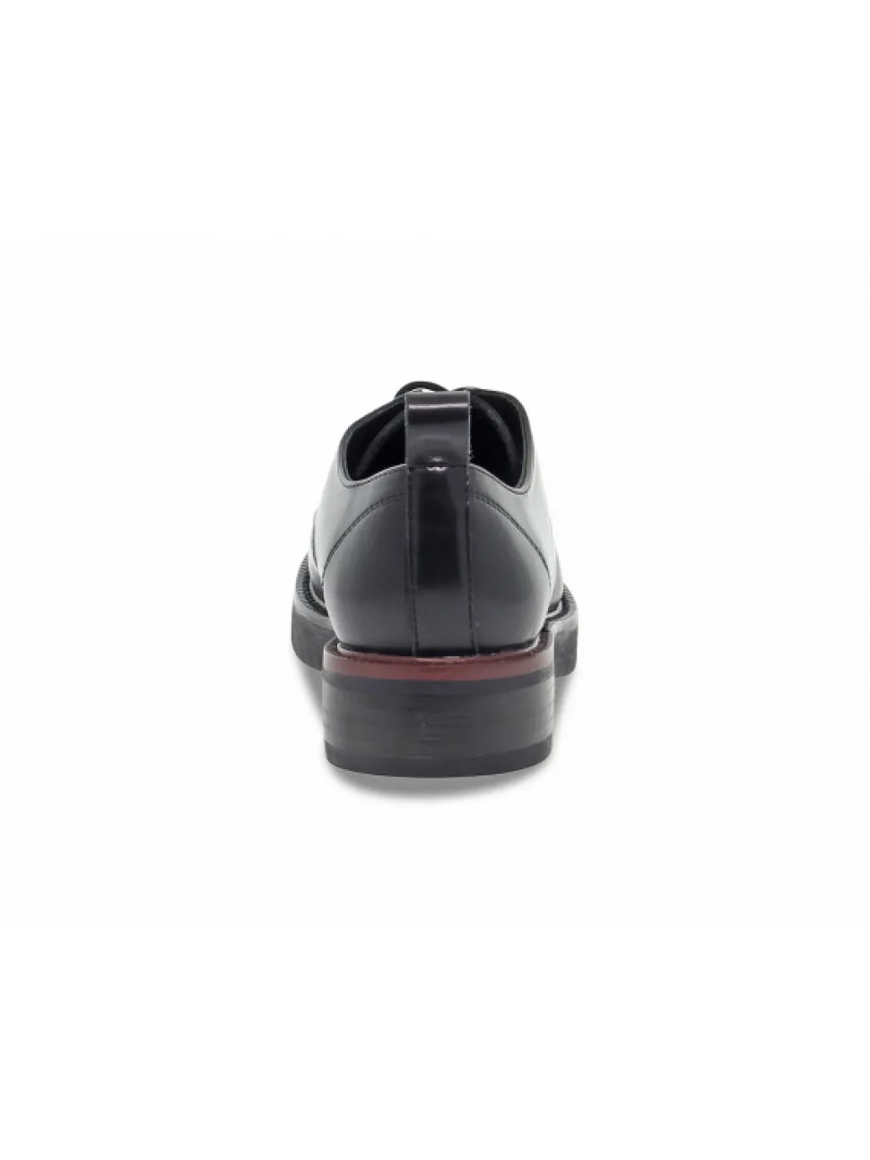 Emanuèlle Vee Flat Shoe Emanuelle Vee Scarpa Allacciata In Black Leather^Women Flat Shoes